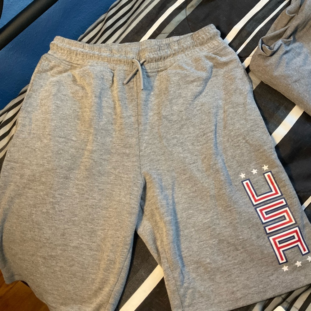 Xersion Gray Kids Shorts with USA Design